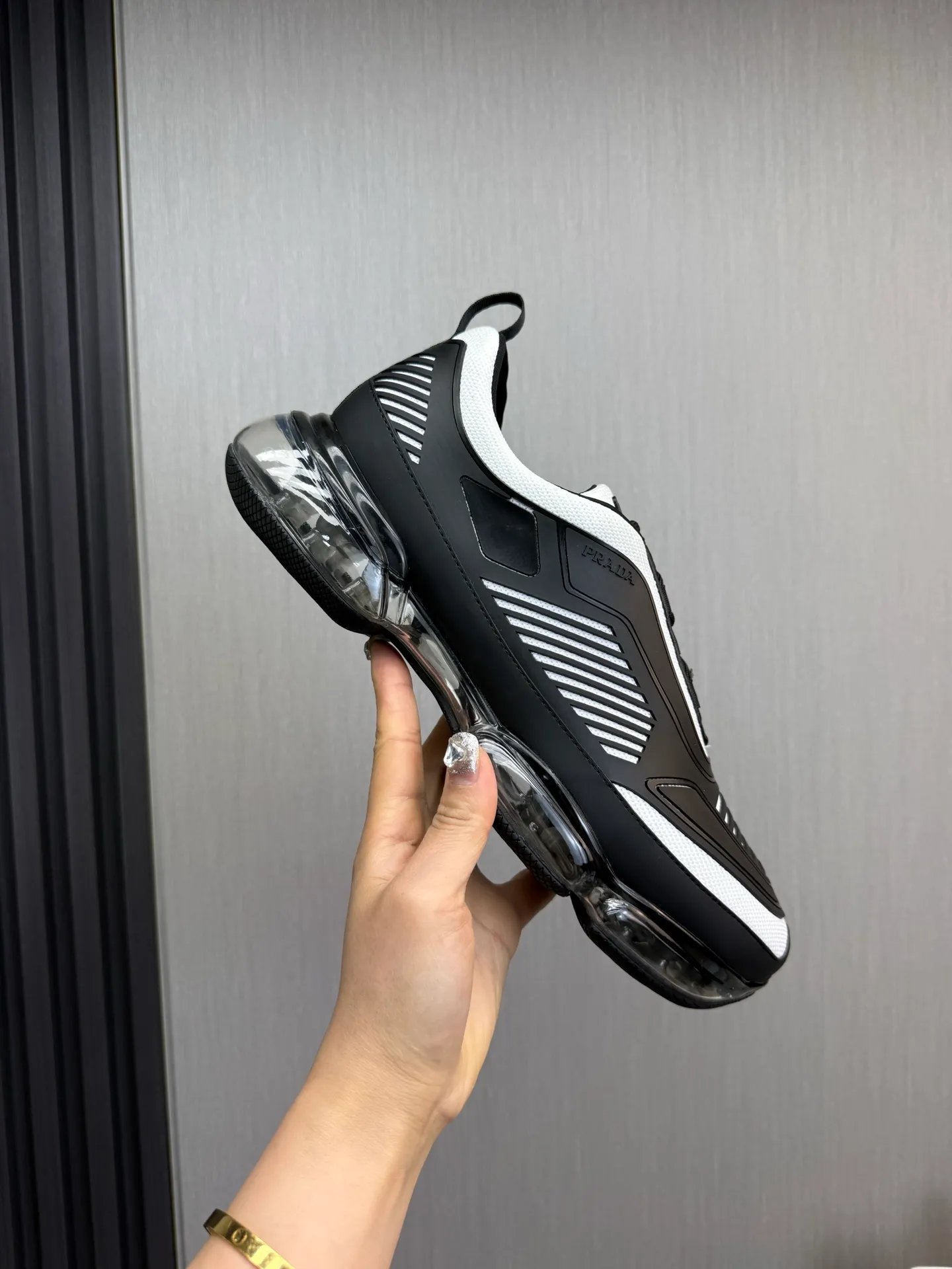 Men's shoes 💰640💰 [PRADA] Men's shoes are popular in the counter, high-quality shipments ✔️Official website synchronization, original fly-woven epoxy fabric + cowhide lining, 1⃣️ to 1⃣️ replica, original air-cushion original bottom, 38-45 (one size larger)